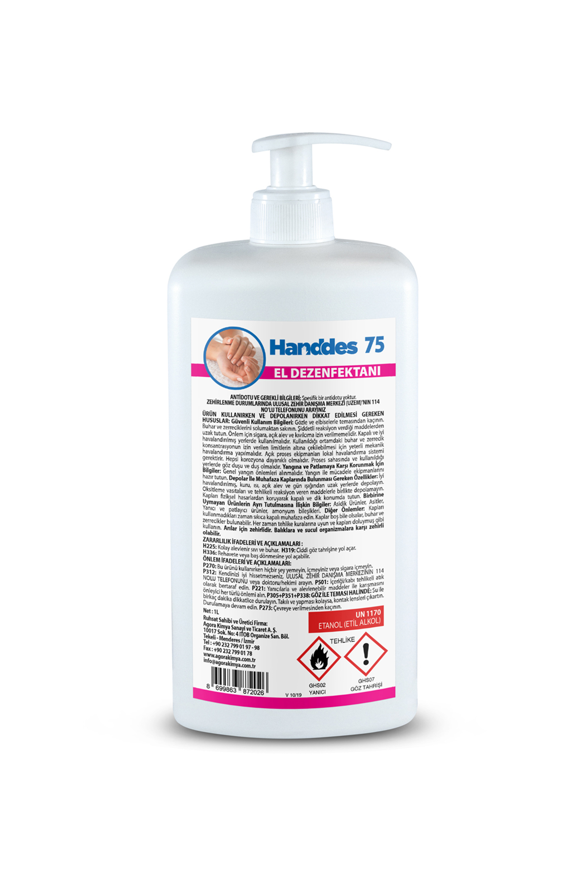 WTR Handdes 75 Antiseptik K?p?kl? El Y?kama